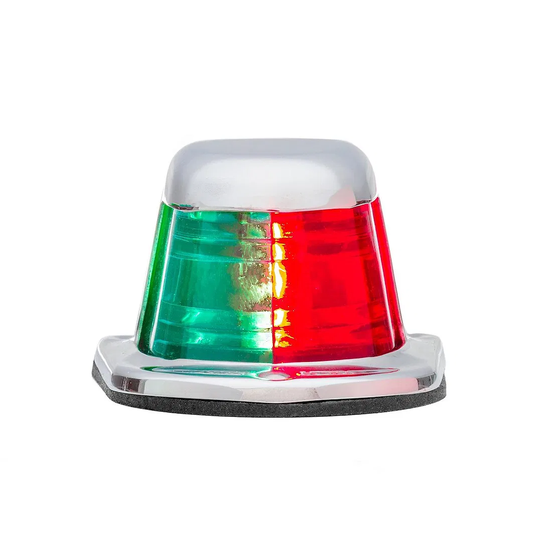 66318-7 – ATTWOOD MARI Navigation Light, Combination Side Light Oval Incandescent Red/ Green Lens Polycarbonate Lens ...